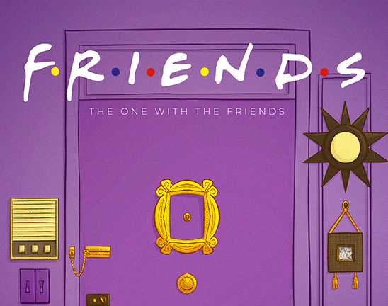 Capa ilustrada da série friends